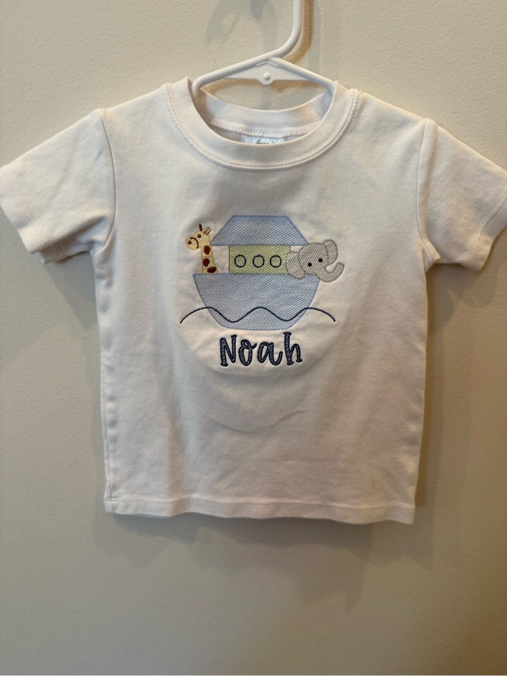 BB Blanks Boutique Boys 2T Noah’s Ark Personalized Appliqué Shirt